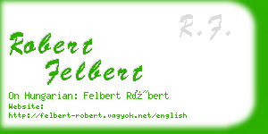 robert felbert business card